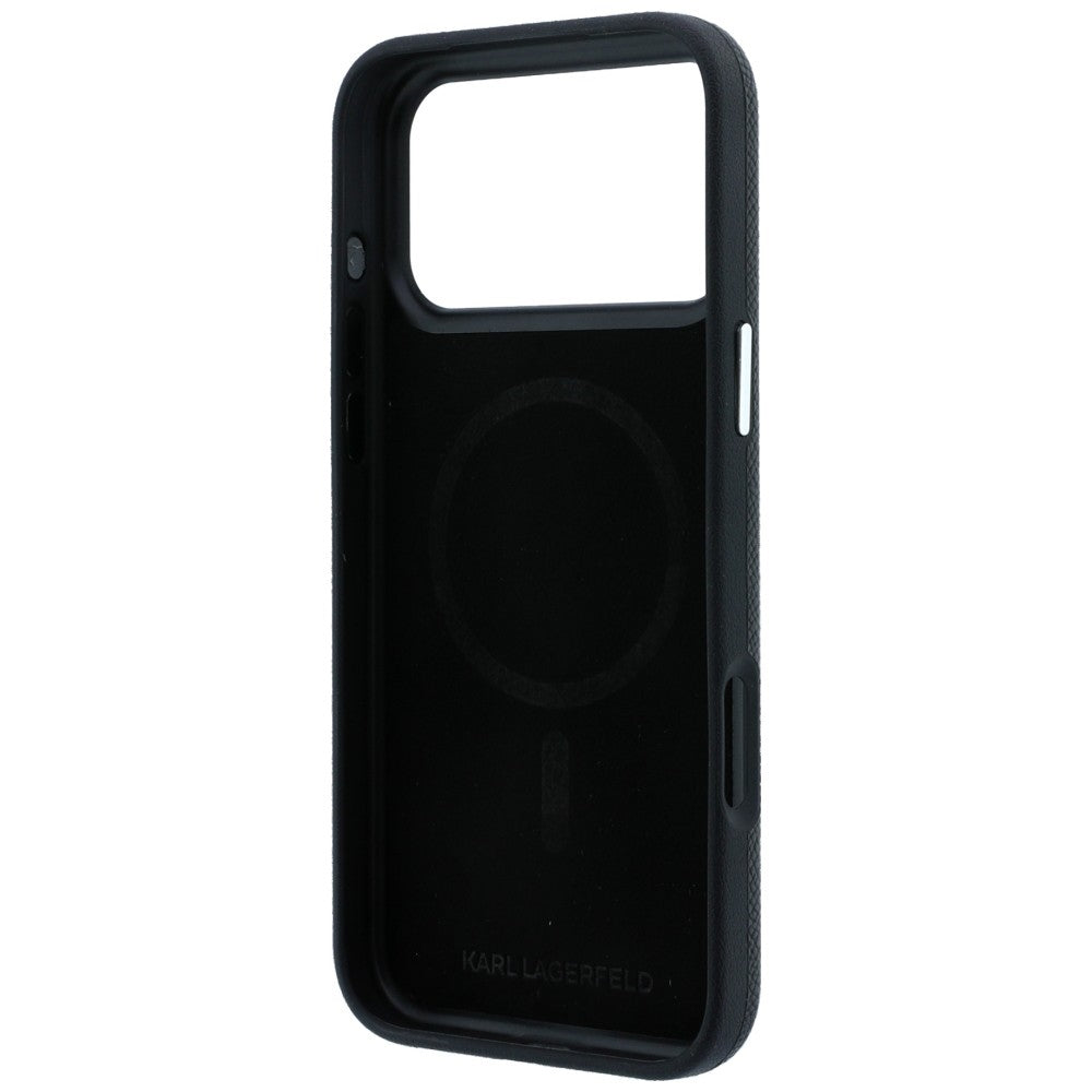 Karl Lagerfeld iPhone 17 Pro Max/iPhone 18 Pro Max Deksel Grained Karl Svart