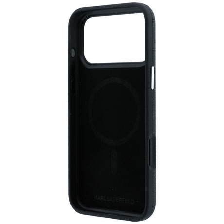 Karl Lagerfeld iPhone 17 Pro Max/iPhone 18 Pro Max Deksel Grained Karl Svart