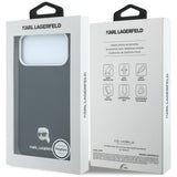Karl Lagerfeld iPhone 17 Pro Max/iPhone 18 Pro Max Deksel Grained Karl Svart