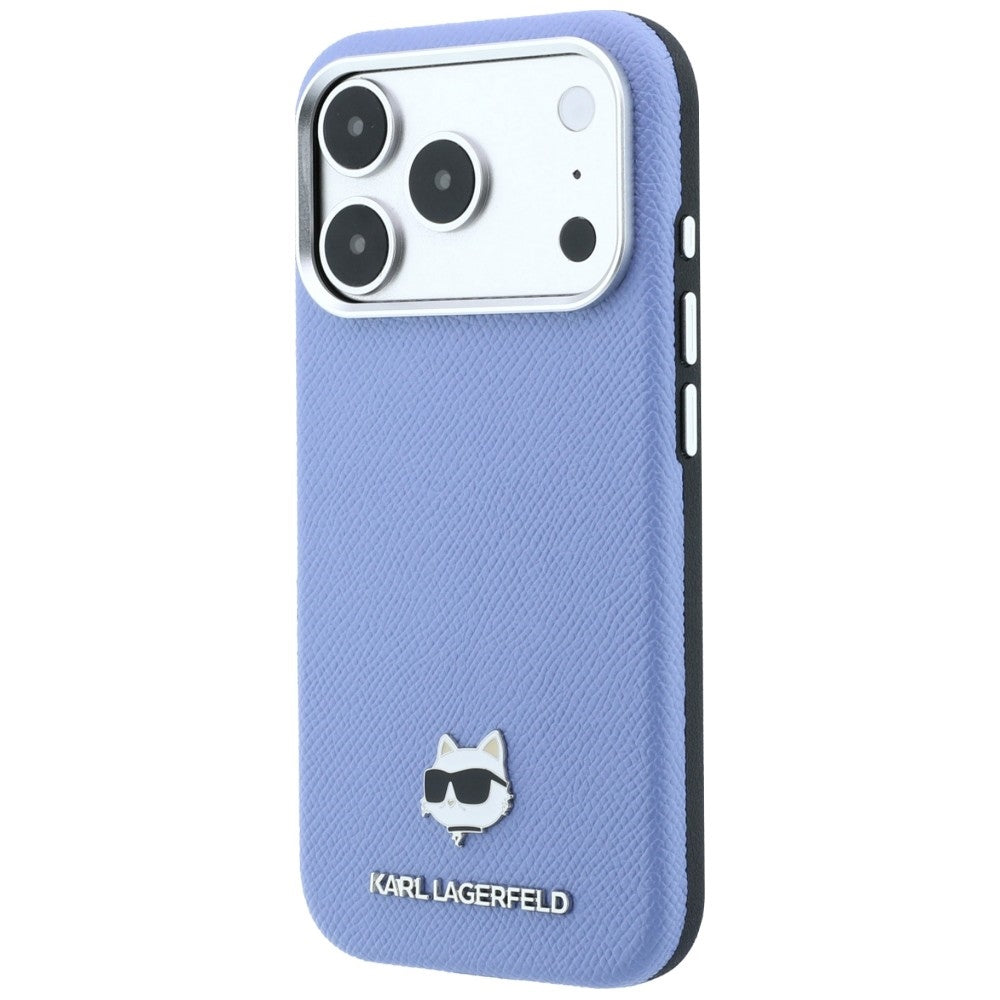 Karl Lagerfeld iPhone 17 Pro/iPhone 18 Pro Deksel Grained Choupette Blå