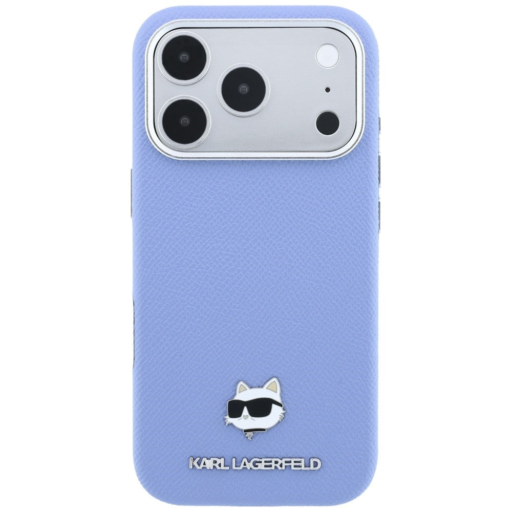 Karl Lagerfeld iPhone 17 Pro/iPhone 18 Pro Deksel Grained Choupette Blå