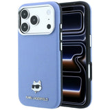 Karl Lagerfeld iPhone 17 Pro Max/iPhone 18 Pro Max Deksel Grained Choupette Blå