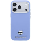 Karl Lagerfeld iPhone 17 Pro Max/iPhone 18 Pro Max Deksel Grained Choupette Blå