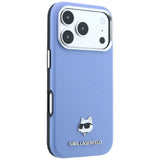 Karl Lagerfeld iPhone 17 Pro Max/iPhone 18 Pro Max Deksel Grained Choupette Blå