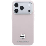 Karl Lagerfeld iPhone 17 Pro/iPhone 18 Pro Deksel Grained Choupette Rosa