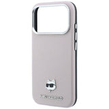 Karl Lagerfeld iPhone 17 Pro/iPhone 18 Pro Deksel Grained Choupette Rosa