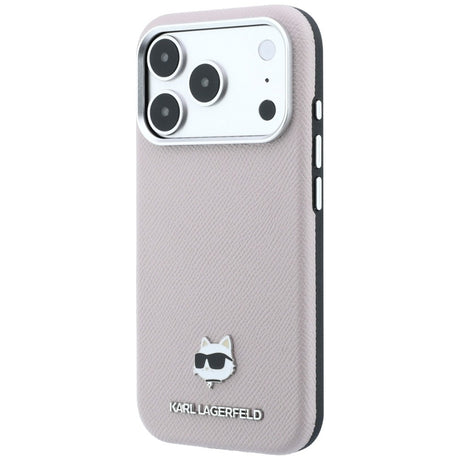 Karl Lagerfeld iPhone 17 Pro Max/iPhone 18 Pro Max Deksel Grained Choupette Rosa
