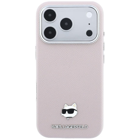 Karl Lagerfeld iPhone 17 Pro Max/iPhone 18 Pro Max Deksel Grained Choupette Rosa