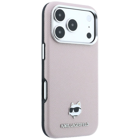 Karl Lagerfeld iPhone 17 Pro Max/iPhone 18 Pro Max Deksel Grained Choupette Rosa