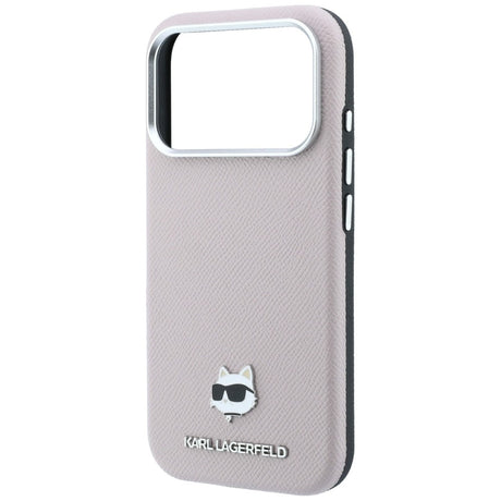 Karl Lagerfeld iPhone 17 Pro Max/iPhone 18 Pro Max Deksel Grained Choupette Rosa