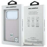 Karl Lagerfeld iPhone 17 Pro Max/iPhone 18 Pro Max Deksel Grained Choupette Rosa