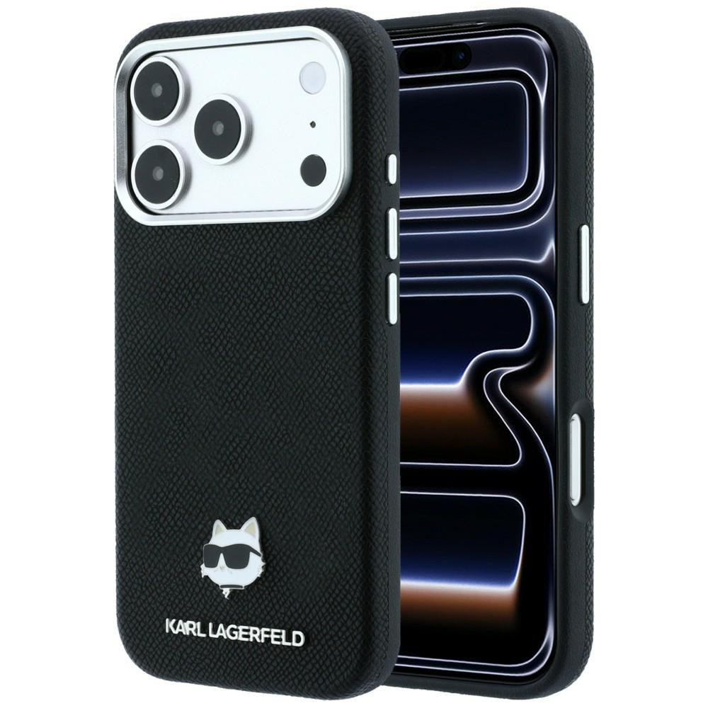 Karl Lagerfeld iPhone 17 Pro/iPhone 18 Pro Deksel Grained Choupette Svart