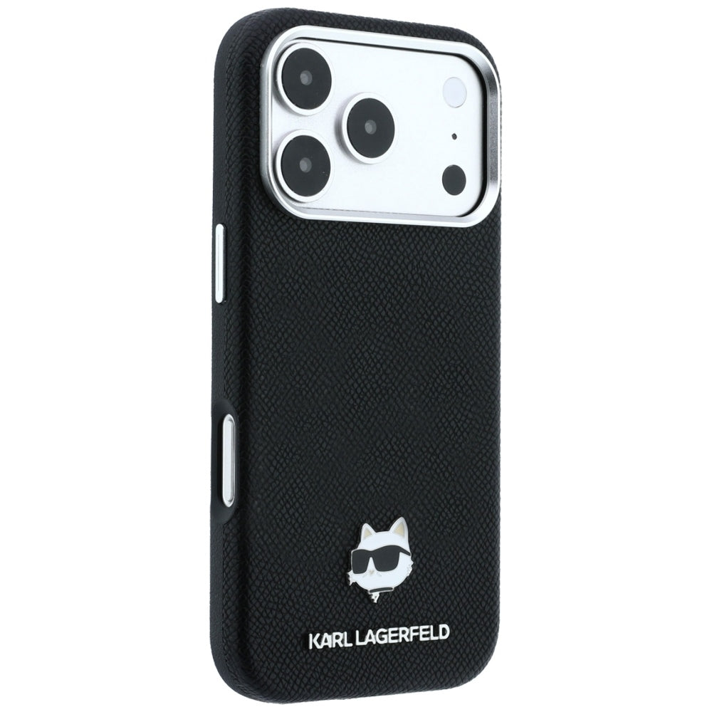 Karl Lagerfeld iPhone 17 Pro Max/iPhone 18 Pro Max Deksel Grained Choupette Svart