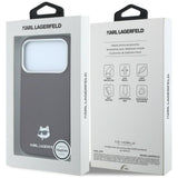 Karl Lagerfeld iPhone 17 Pro/iPhone 18 Pro Deksel Grained Choupette Burgundy