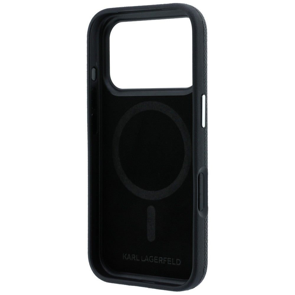 Karl Lagerfeld iPhone 17 Pro/iPhone 18 Pro Deksel Grained Heads Svart