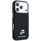 Karl Lagerfeld iPhone 17 Pro Max/iPhone 18 Pro Max Deksel Grained Heads Svart