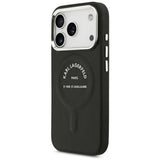 Karl Lagerfeld iPhone 17 Pro Max/iPhone 18 Pro Max Deksel med preget ring og RSG-logo Svart