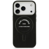 Karl Lagerfeld iPhone 17 Pro Max/iPhone 18 Pro Max Deksel med preget ring og RSG-logo Svart