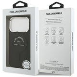 Karl Lagerfeld iPhone 17 Pro Max/iPhone 18 Pro Max Deksel med preget ring og RSG-logo Svart