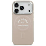 Karl Lagerfeld iPhone 17 Pro/iPhone 18 Pro Deksel Embossed Ring RSG Logo Rosa