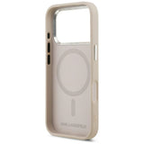 Karl Lagerfeld iPhone 17 Pro Max/iPhone 18 Pro Max Deksel Embossed Ring RSG Logo Rosa