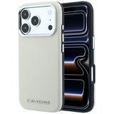 Karl Lagerfeld iPhone 17 Pro/iPhone 18 Pro Deksel Grained Logo Beige