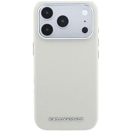 Karl Lagerfeld iPhone 17 Pro/iPhone 18 Pro Deksel Grained Logo Beige