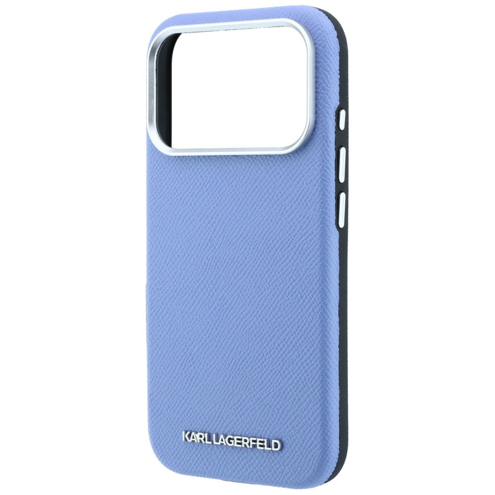 Karl Lagerfeld iPhone 17 Pro Max/iPhone 18 Pro Max Deksel Grained Logo Blå
