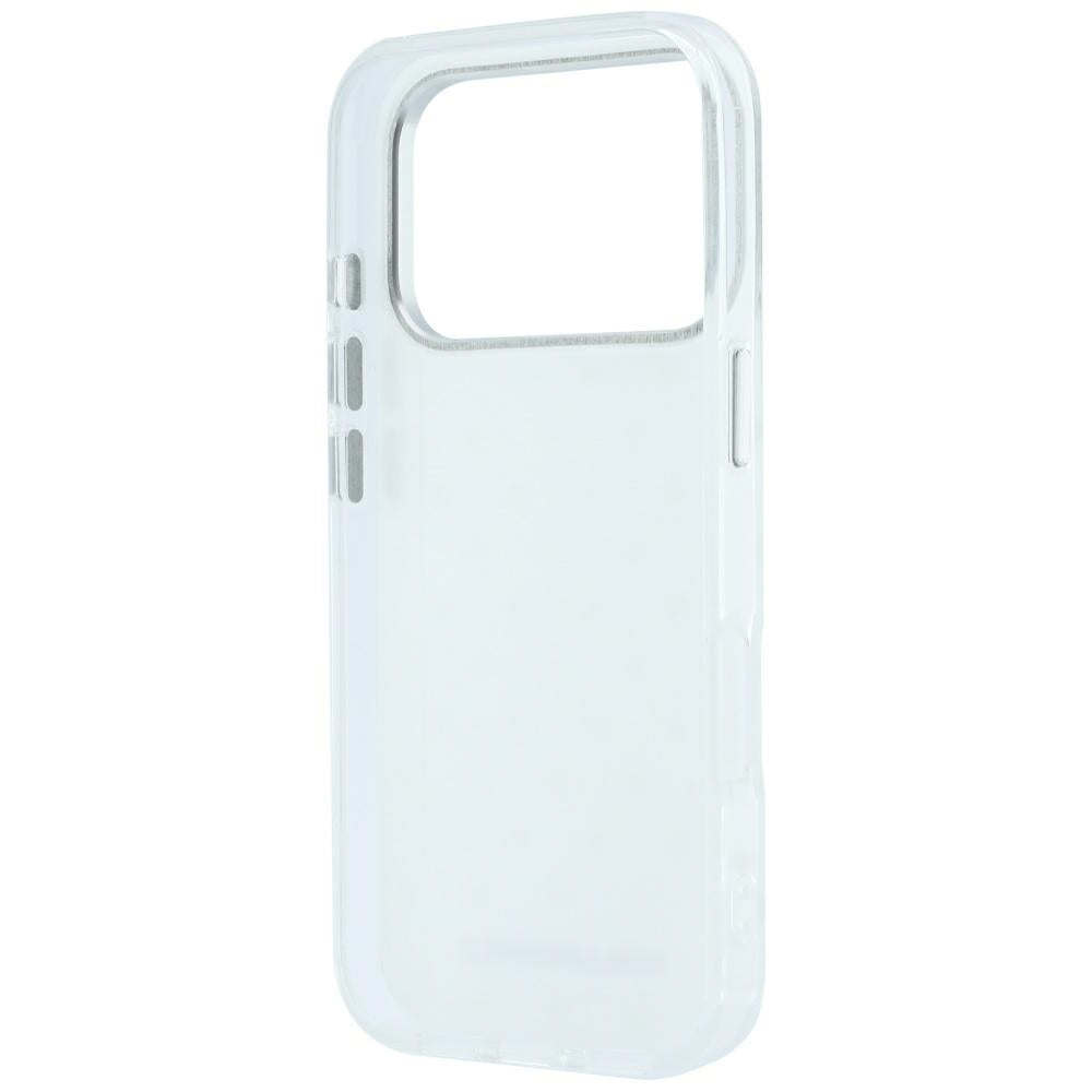 Karl Lagerfeld iPhone 17 Pro/iPhone 18 Pro Deksel med rhinsteiner, galvanisert logo, Hvit