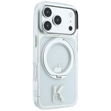 Karl Lagerfeld iPhone 17 Pro/iPhone 18 Pro Deksel Ring Stand Kameo Klar