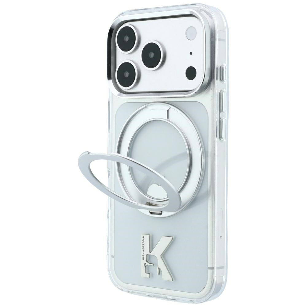 Karl Lagerfeld iPhone 17 Pro Max/iPhone 18 Pro Max Deksel Ring Stand Kameo Klar