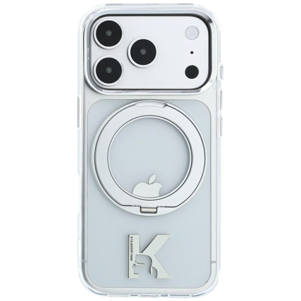 Karl Lagerfeld iPhone 17 Pro Max/iPhone 18 Pro Max Deksel Ring Stand Kameo Klar