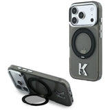Karl Lagerfeld iPhone 17 Pro Max/iPhone 18 Pro Max Deksel Ring Stand Kameo Svart