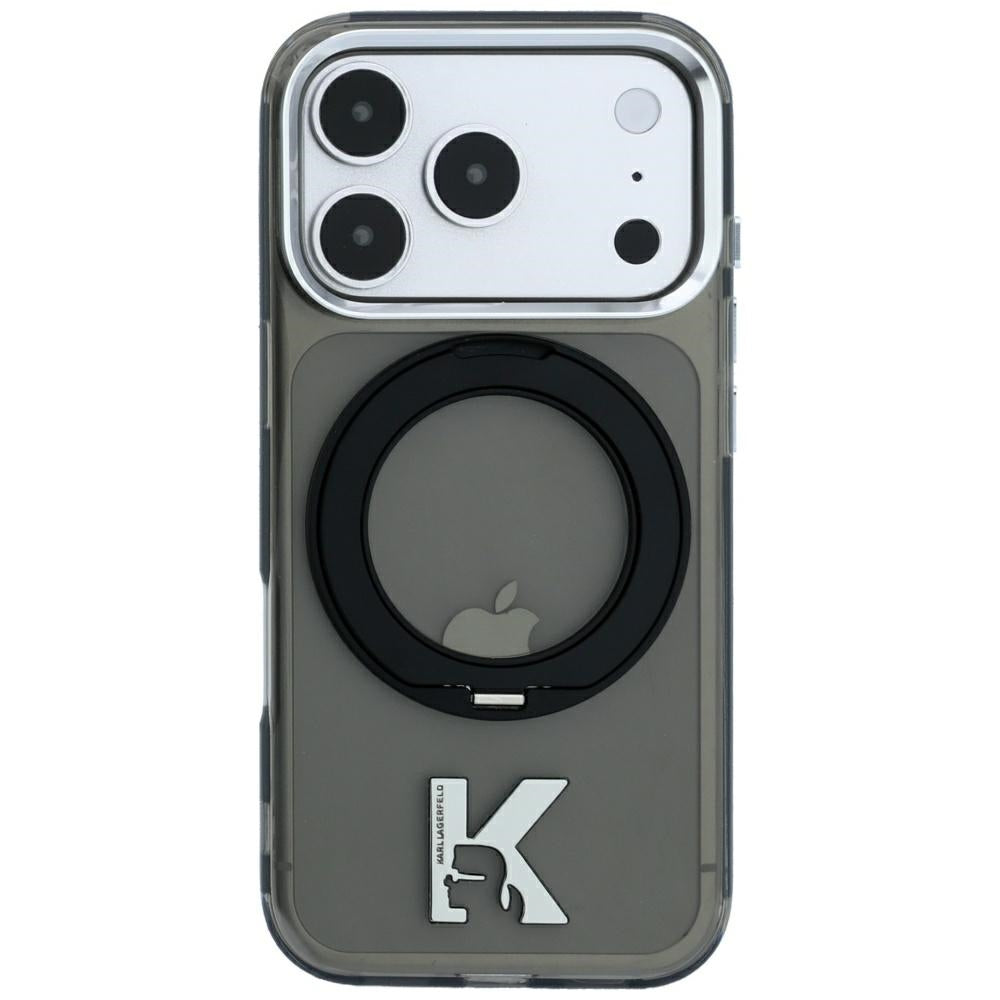 Karl Lagerfeld iPhone 17 Pro Max/iPhone 18 Pro Max Deksel Ring Stand Kameo Svart