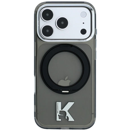 Karl Lagerfeld iPhone 17 Pro Max/iPhone 18 Pro Max Deksel Ring Stand Kameo Svart
