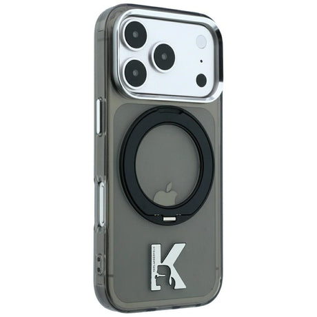 Karl Lagerfeld iPhone 17 Pro Max/iPhone 18 Pro Max Deksel Ring Stand Kameo Svart