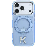 Karl Lagerfeld iPhone 17 Pro/iPhone 18 Pro Deksel Ringstativ Kameo Blå