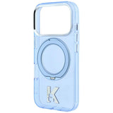 Karl Lagerfeld iPhone 17 Pro/iPhone 18 Pro Deksel Ringstativ Kameo Blå
