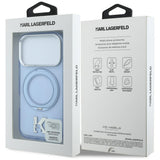 Karl Lagerfeld iPhone 17 Pro Max/iPhone 18 Pro Max Deksel Ring Stand Kameo Blå