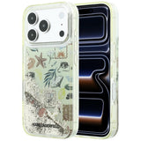 Karl Lagerfeld iPhone 17 Pro/iPhone 18 Pro Deksel Liquid Glitter Beach Beige