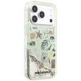Karl Lagerfeld iPhone 17 Pro/iPhone 18 Pro Deksel Liquid Glitter Beach Beige