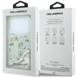 Karl Lagerfeld iPhone 17 Pro/iPhone 18 Pro Deksel Liquid Glitter Beach Beige
