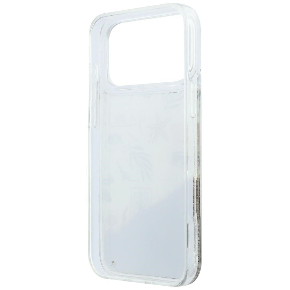 Karl Lagerfeld Deksel til iPhone 17 Pro Max/iPhone 18 Pro Max Liquid Glitter Beach Beige