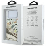 Karl Lagerfeld Deksel til iPhone 17 Pro Max/iPhone 18 Pro Max Liquid Glitter Beach Beige