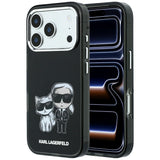 Karl Lagerfeld iPhone 17 Pro/iPhone 18 Pro Deksel Karl & Choupette Sketch Svart