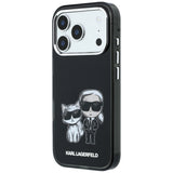 Karl Lagerfeld iPhone 17 Pro Max/iPhone 18 Pro Max Deksel Karl & Choupette Sketch Svart