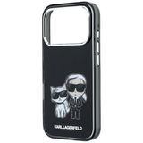 Karl Lagerfeld iPhone 17 Pro Max/iPhone 18 Pro Max Deksel Karl & Choupette Sketch Svart