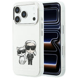 Karl Lagerfeld iPhone 17 Pro/iPhone 18 Pro Deksel Karl & Choupette Sketch Beige