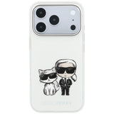 Karl Lagerfeld iPhone 17 Pro/iPhone 18 Pro Deksel Karl & Choupette Sketch Beige