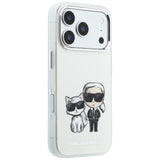 Karl Lagerfeld iPhone 17 Pro/iPhone 18 Pro Deksel Karl & Choupette Sketch Beige